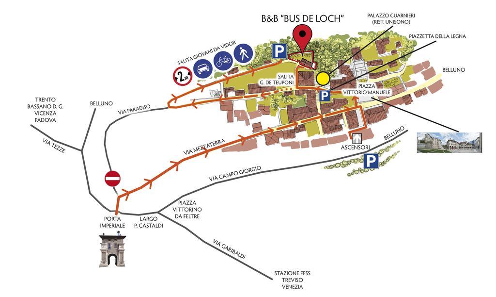 Bus De L'Och Bed & Breakfast Feltre Exterior photo